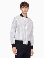 Thumbnail for your product : Calvin Klein oversized stripe bomber jacket