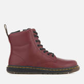 Thumbnail for your product : Dr. Martens Kids' Lite Malky Leather 8-Eye Lace Up Boots - Cherry Red