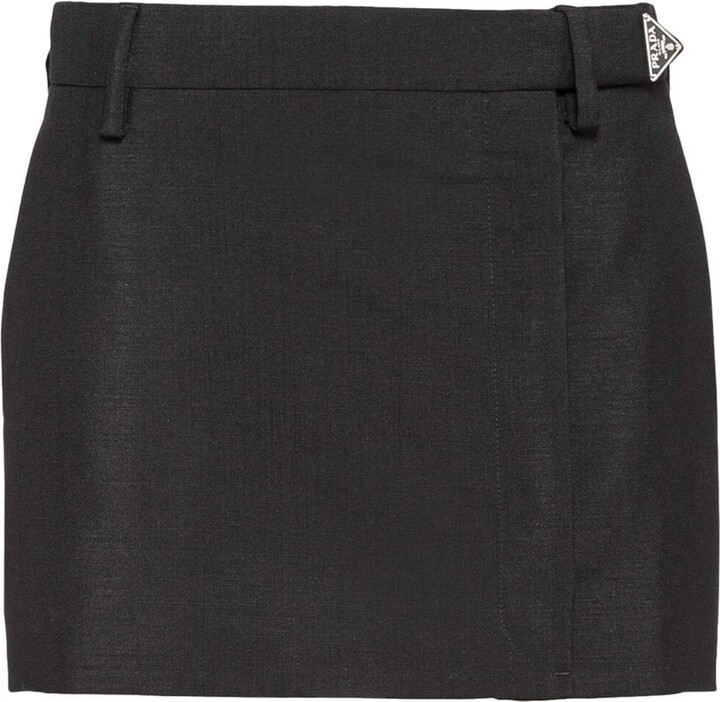 Prada Mohair Mini Skirt - ShopStyle