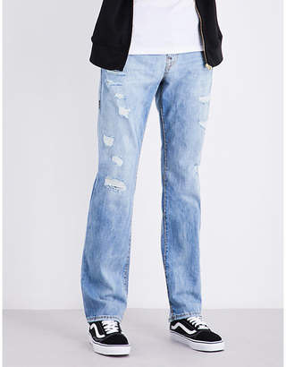 True Religion Ricky relaxed-fit straight-leg stretch-denim jeans