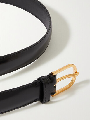 Totême Glossed-leather Belt - Black