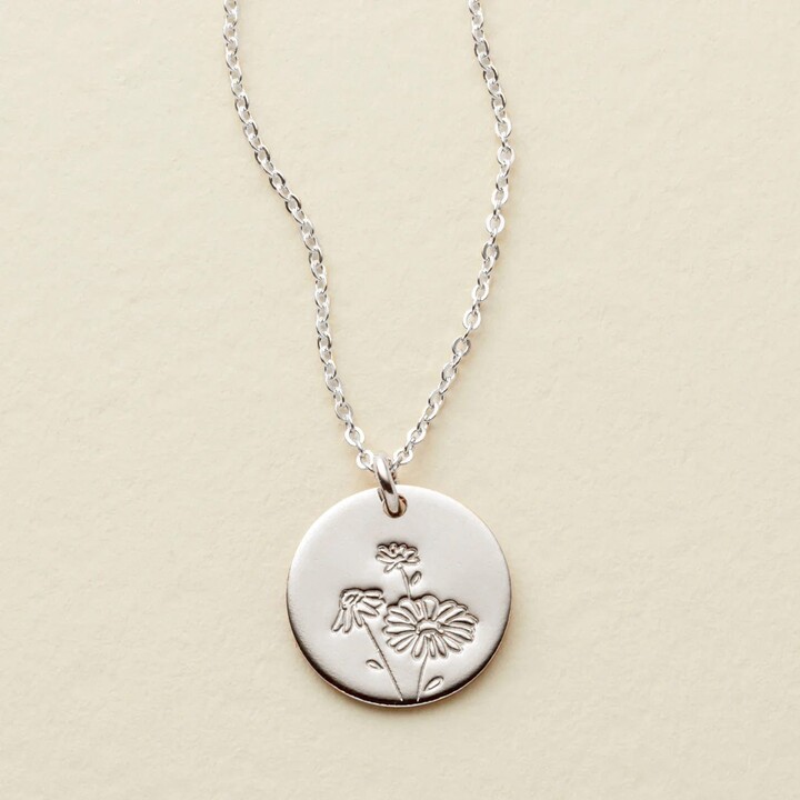 Made By Mary April Birth Flower Necklace