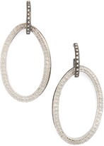 Thumbnail for your product : Armenta Old World Midnight Frontal Hoop Diamond Earrings