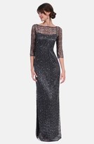 Thumbnail for your product : Kay Unger Sequin Lace Illusion Gown