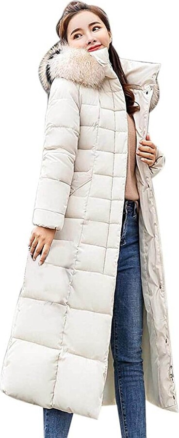 long white padded coat
