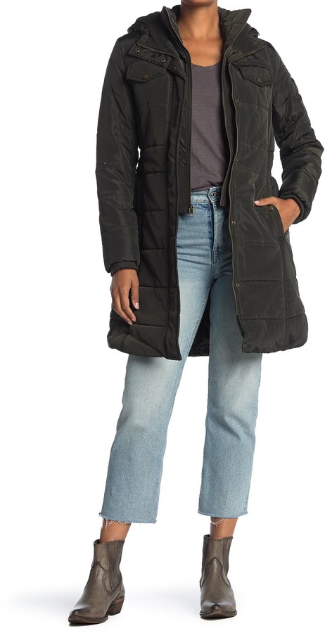 lucky brand missy hooded puffer jacket