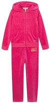 Thumbnail for your product : Juicy Couture Glitter print velour tracksuit 2-6 years
