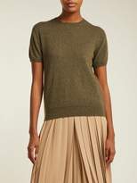 Thumbnail for your product : Connolly - Short Sleeved Fine Knit Cashmere Sweater - Womens - Dark Green