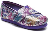 Thumbnail for your product : Toms Palm print glitter classic shoes 2-11 years