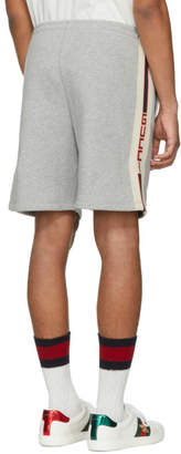 Gucci Grey Logo Band Shorts
