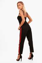 Thumbnail for your product : boohoo Sports Stripe Mom Jeans