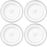 Thumbnail for your product : Lenox Federal Platinum Monogram Tidbit Plates, Set Of 4, Script Letters