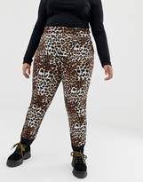 Thumbnail for your product : ASOS 4505 Curve SKI mix and match pants in super slim fit in leopard print