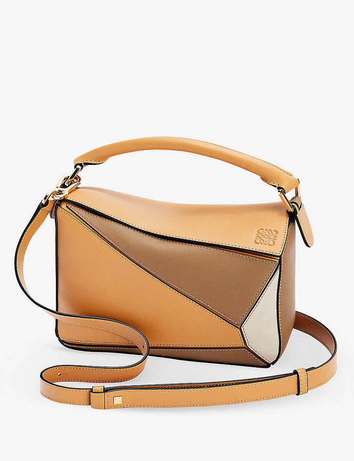 Loewe Puzzle small leather shoulder bag ShopStyle
