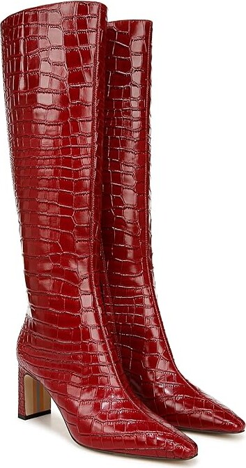 Sam Edelman Sylvia 2 Women's Boots Scarlet Cherry : 11 M, Leather