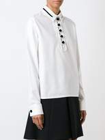 Thumbnail for your product : Carven contrast button blouse
