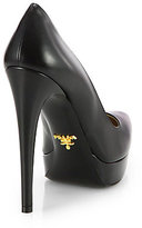 Thumbnail for your product : Prada Leather Platform Pumps