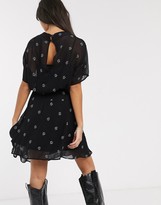 Thumbnail for your product : AllSaints giulia cyla embroidered mini dress