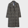 Paul Smith Women's Puppytooth-Check Wool-Cotton Cocoon Coat