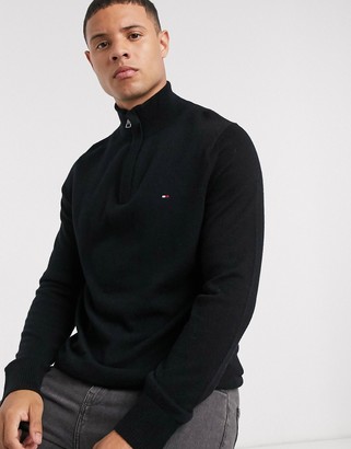 tommy hilfiger structured zip jumper