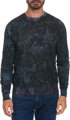 Robert Graham x Ryan McGinness Mindscape Print Sweater