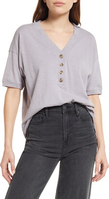 Madewell Relaxed Henley T-Shirt - ShopStyle