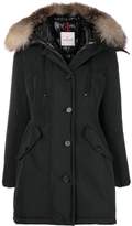 Thumbnail for your product : Moncler fox fur-trimmed coat