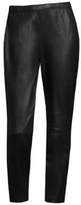 Thumbnail for your product : St. John Cropped Leather Leggings