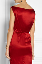 Thumbnail for your product : Nina Ricci Faille-paneled satin dress