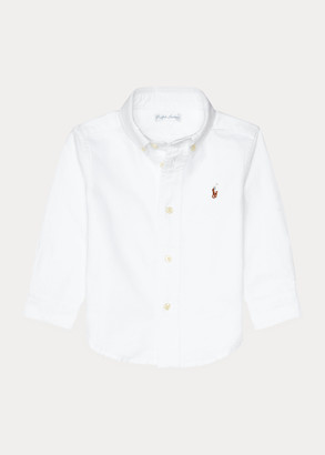boys white ralph lauren shirt