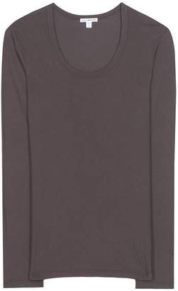 James Perse Extra Long cotton-blend jersey T-shirt