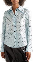 Thumbnail for your product : Marc Jacobs Flocked Silk-taffeta Shirt