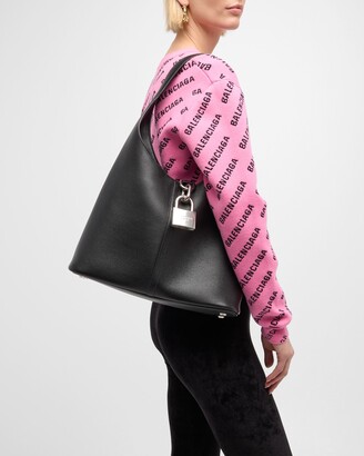 【関税&送料込み】Balenciaga Locker Hobo M Shoulder Bag Balenciaga Locker Medium Leather Hobo Bag - ShopStyle