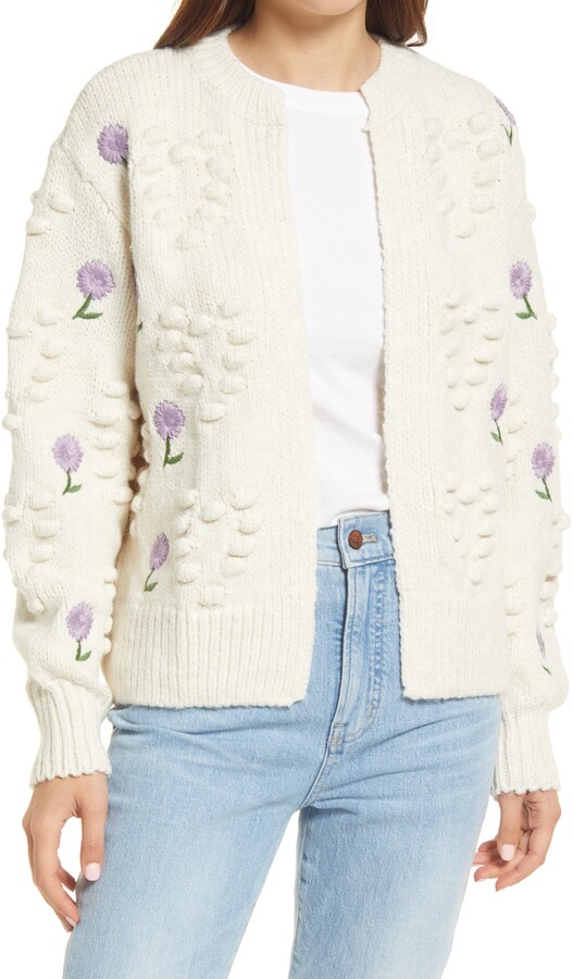 River Island Floral Embroidered Open Cardigan - ShopStyle