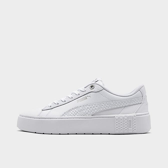 puma white sneakers platform