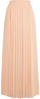 Thumbnail for your product : Tibi Pleated silk crepe de chine maxi skirt