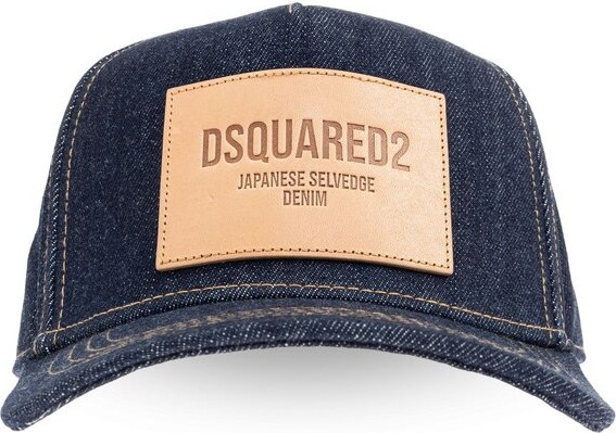 Dsquared2 Logo Patch Denim Baseball Cap