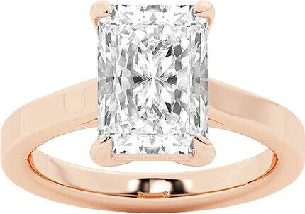 Lab Grown Diamonds 14K Rose Gold 4.00 Ct. Tw. Lab-Grown Diamond Solitaire Engagement Ring