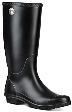 matte black rain boots womens