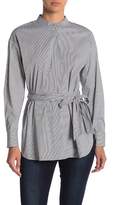 Thumbnail for your product : Halogen Belted Poplin Shirt (Petite)