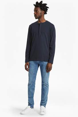 French Connection Plain Henley Long Sleeve Top