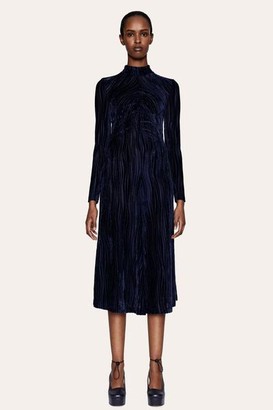 Stine Goya Asher Wave Velvet Midnight Dress - XS