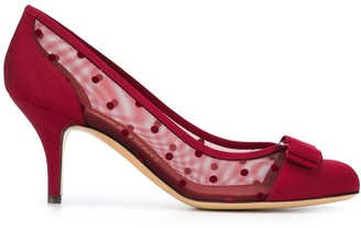 red dot tennis shoes