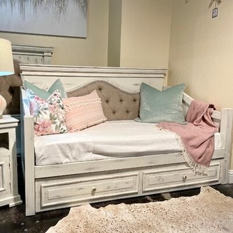 White Wood Daybed With Trundle Shop The World S Largest Collection Of Fashion Shopstyle