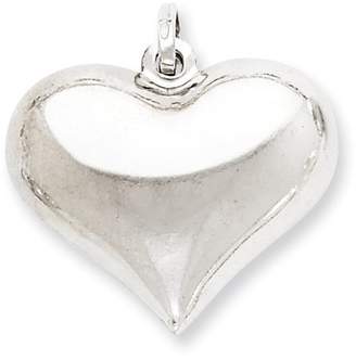 1928 Gold and Watches Sterling Silver Puffed Heart Pendant