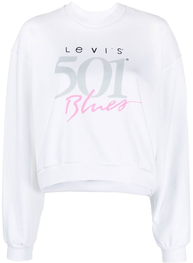 Levi's Women's White Sweatshirts & Hoodies | ShopStyle