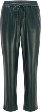 HUGO BOSS Relaxed-fit tracksuit bottoms in faux leather