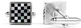 Thumbnail for your product : Simon Carter Chequered cufflinks - for Men