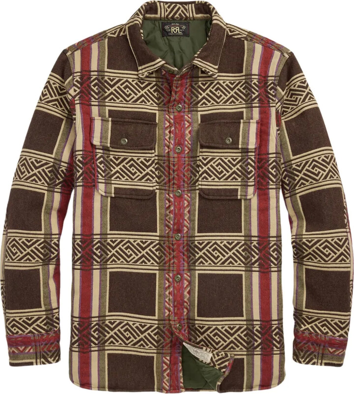 Ralph Lauren RRL Checked Padded Shirt Jacket