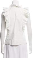 Thumbnail for your product : Rebecca Taylor Pleat-Accented Sleeveless Top
